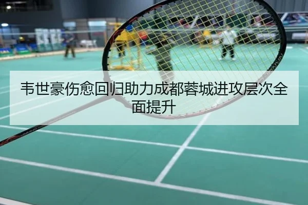 韦世豪伤愈回归助力成都蓉城进攻层次全面提升